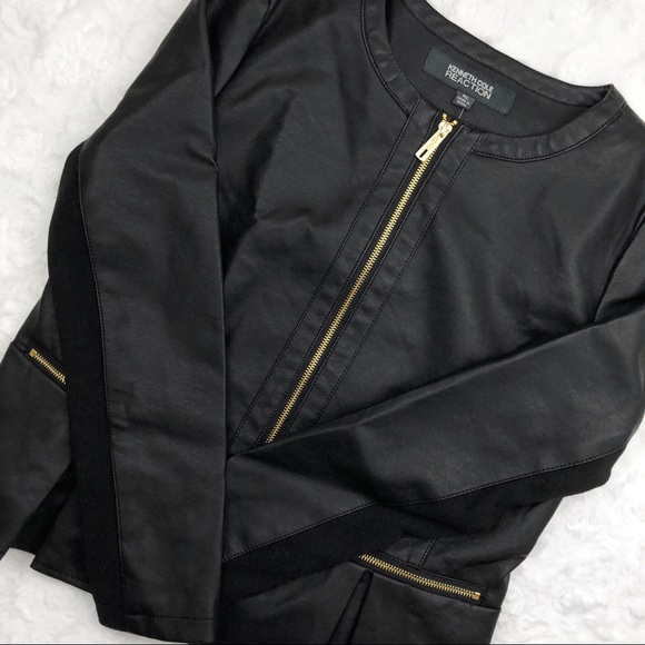 Kenneth Cole Reaction Jackets & Blazers - Kenneth Cole Reaction Faux Leather Jacket